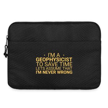 Geophysicist Never Wrong Geophysics - Laptoptasche 15" - Schwarz - Vorne