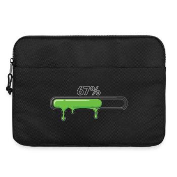 Slime Progress Bar 67 Meme - Laptop bag 15" - black - Front
