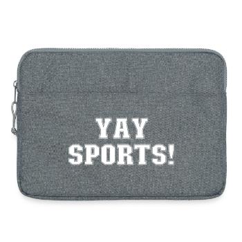 Yay Sports – Ahnungsloser Sportfan (Frauen) - Laptoptasche 15" - Grau meliert - Vorne