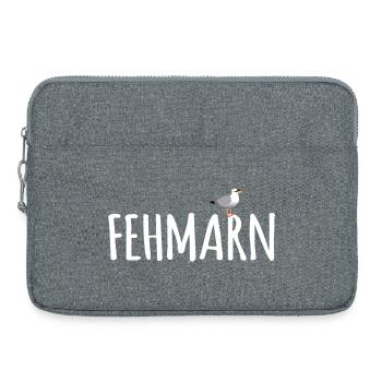 Fehmarn Möwe - Laptoptasche 15" - Grau meliert - Vorne