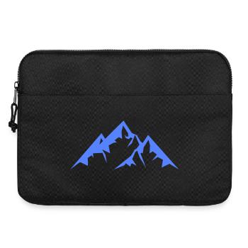 Blaue Bergsilhouette - Laptoptasche 15" - Schwarz - Vorne