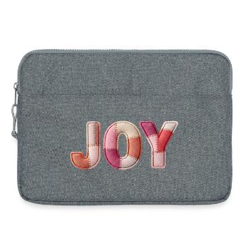 Joy, Joie Joy, Cadeaux Patchwork - Sacoche pour ordinateur portable 15 pouces - gris chiné - Devant