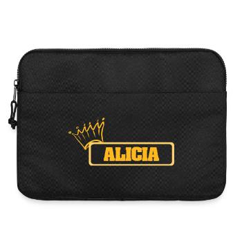 Prénom Alicia - Sacoche pour ordinateur portable 15 pouces - noir - Devant
