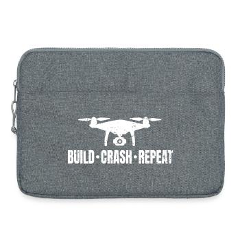 Drohne Pilot Fliegen Drohnen Drone Fpv - Laptoptasche 15" - Grau meliert - Vorne