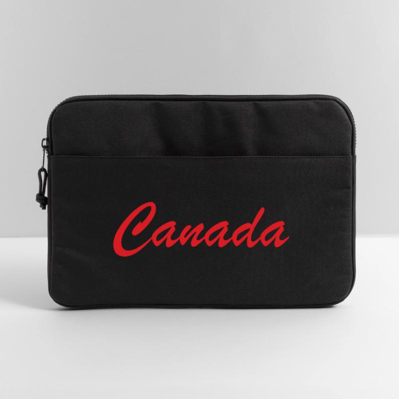 Canada Script Lettering Red Laptop bag 15"