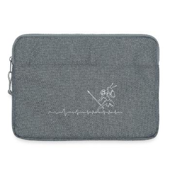 Herzschlag-Krieger-Sprint - Laptoptasche 15" - Grau meliert - Vorne