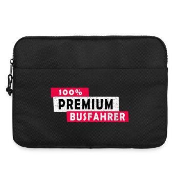 100% Premium Busfahrer Design / Geschenkidee - Laptoptasche 15" - Schwarz - Vorne