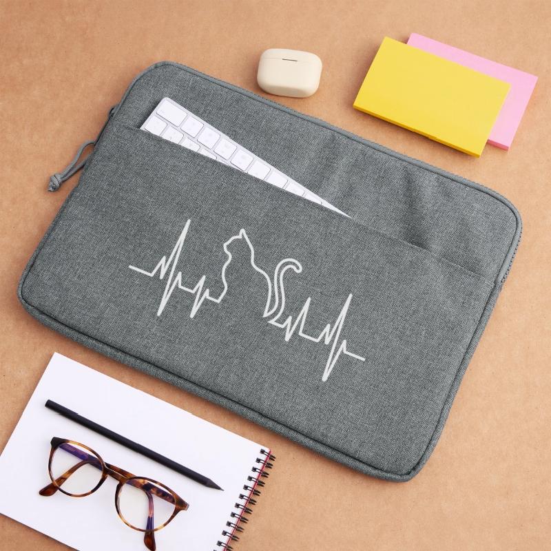 Conception de pull en forme de cœur de chat Sacoche pour ordinateur portable 15 pouces