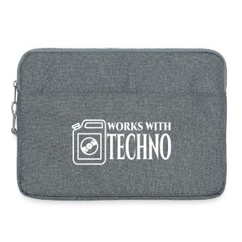 Techno Carburant - Sacoche pour ordinateur portable 15 pouces - gris chiné - Devant