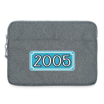 Année de naissance 2005 Anniversaire - Sacoche pour ordinateur portable 15 pouces - gris chiné - Devant