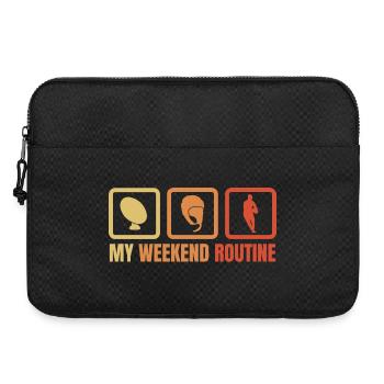 Week-end de rugby - Sacoche pour ordinateur portable 15 pouces - noir - Devant