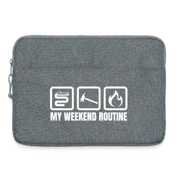 Weekend Routine Fire Brigade - Laptop bag 15" - heather grey - Front