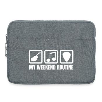 Week-end des guitaristes - Sacoche pour ordinateur portable 15 pouces - gris chiné - Devant