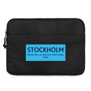 Stockholm City Symbol Design - Laptop bag 15" - black - Front
