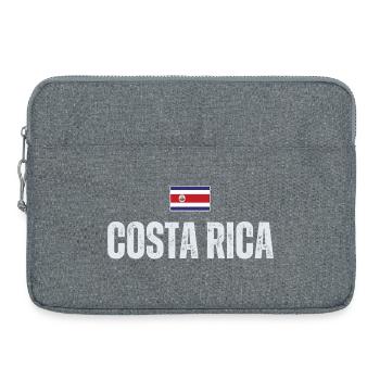 I love Costa Rica, Costa Rica Flagge - Laptoptasche 15" - Grau meliert - Vorne
