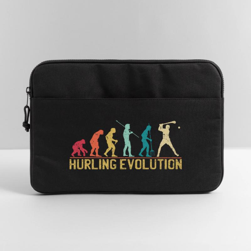 Conception de silhouette d'évolution de hurling Sacoche pour ordinateur portable 15 pouces