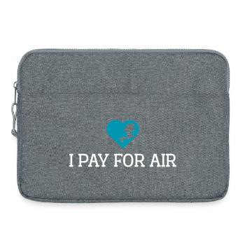 Je paie pour la plongée sous-marine aérienne - Sacoche pour ordinateur portable 15 pouces - gris chiné - Devant