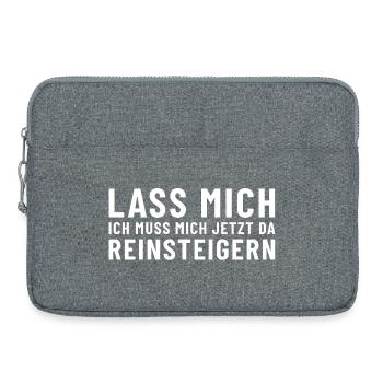 Leave me alone, I need to get worked up about this now. - Laptop bag 15" - heather grey - Front