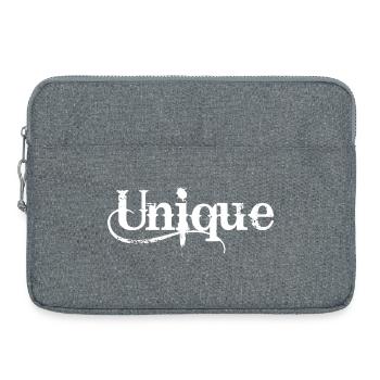 Unique Einzigartig Unikat Selbstwert Einzig Artig - Laptoptasche 15" - Grau meliert - Vorne