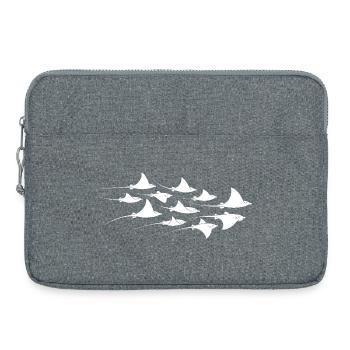 Manta Rochen Teufelsrochen Stachelrochen Taucher - Laptoptasche 15" - Grau meliert - Vorne