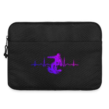 Kurz und klar Snowboard - Laptoptasche 15" - Schwarz - Vorne