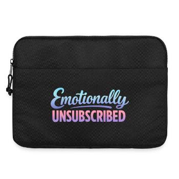 Sarcasm Emotionally Logged Out Funny Women - Laptop bag 15" - black - Front