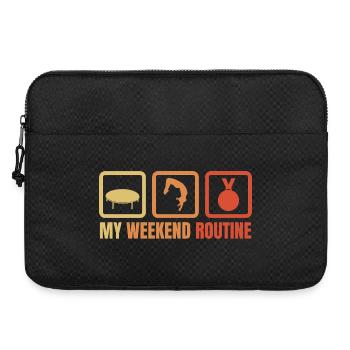 Ma routine du week-end - Sacoche pour ordinateur portable 15 pouces - noir - Devant