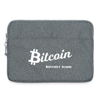 Crypto Investor Team Chart - Laptop bag 15" - heather grey - Front