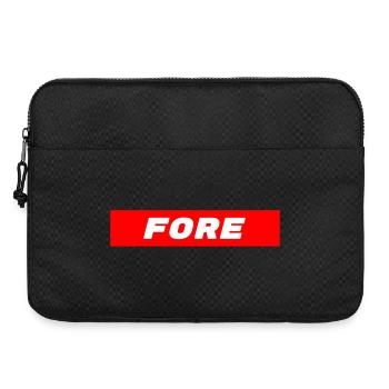 FORE Golf Achtung - Golf Golfer Golfen - Laptoptasche 15" - Schwarz - Vorne