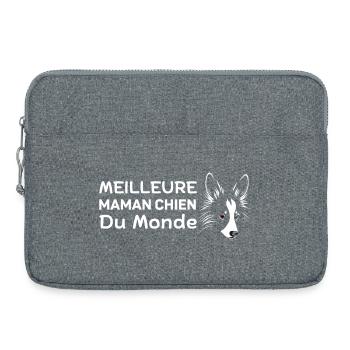 Meilleure Maman Chien Du Monde - Sacoche pour ordinateur portable 15 pouces - gris chiné - Devant