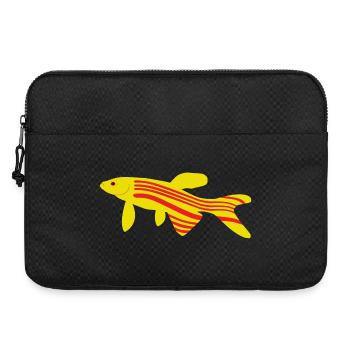 Danio rerio Zebrafisch rot und gelb - Laptoptasche 15" - Schwarz - Vorne