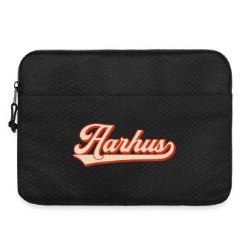 Aarhus Retro Look – Denmark Lettering - Laptop bag 15" - black - Front