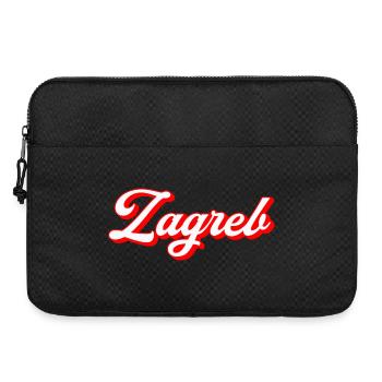 Zagreb Script Retro - Laptoptasche 15" - Schwarz - Vorne