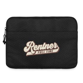 Full Time Rentner | Farben änderbar - Laptoptasche 15" - Schwarz - Vorne