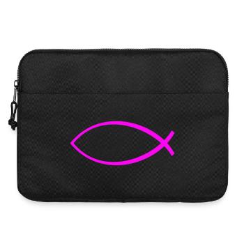 Ichtus poisson rose uni - Sacoche pour ordinateur portable 15 pouces - noir - Devant