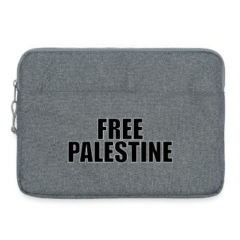 Free Palestine - Sacoche pour ordinateur portable 15 pouces - gris chiné - Devant