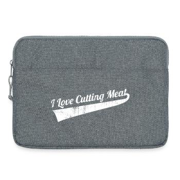 Cutting meat - Laptop bag 15" - heather grey - Front