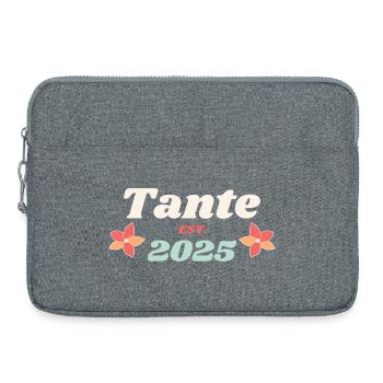Tante Est 2025 Ich werde Tante Retro Style - Laptoptasche 15" - Grau meliert - Vorne