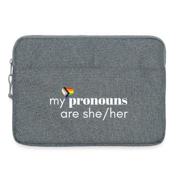 Liebe ist Liebe - Fortschritt Stolz Herz - Laptoptasche 15" - Grau meliert - Vorne