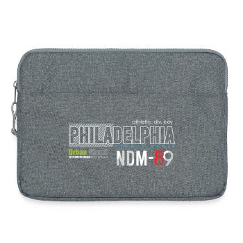 Conception de logo de sports de rue urbains - Sacoche pour ordinateur portable 15 pouces - gris chiné - Devant