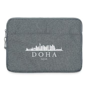 Doha Skyline, Doha Qatar - Laptop bag 15" - heather grey - Front