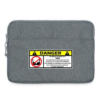 Danger Turbo - Laptop bag 15" - heather grey - Front