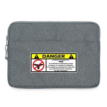 Auto - Laptoptasche 15" - Grau meliert - Vorne