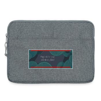 May I ask for your estimation, please? - Laptop bag 15" - heather grey - Front
