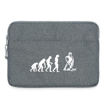 Einfach Floorball zeitloses Design - Laptoptasche 15" - Grau meliert - Vorne