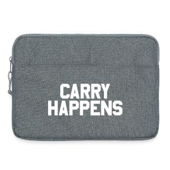Carrying weapons according to the 2nd Amendment: Concealed - Laptop bag 15" - heather grey - Front