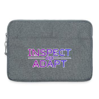 Inspecter & Adapter, T-shirt Agile Coach Scrum - Sacoche pour ordinateur portable 15 pouces - gris chiné - Devant
