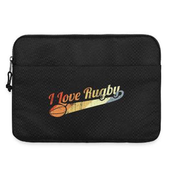 Ich liebe Rugby - Laptoptasche 15" - Schwarz - Vorne