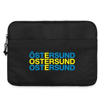 ÖSTERSUND - Sweden - Swedish flag - Laptop bag 15" - black - Front