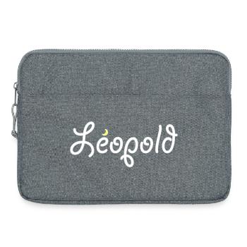 Léopold - Sacoche pour ordinateur portable 15 pouces - gris chiné - Devant